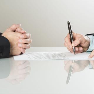 signing contract