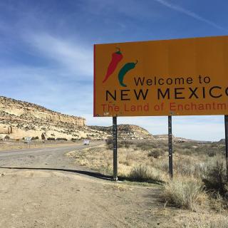 welcome to new mexico sign